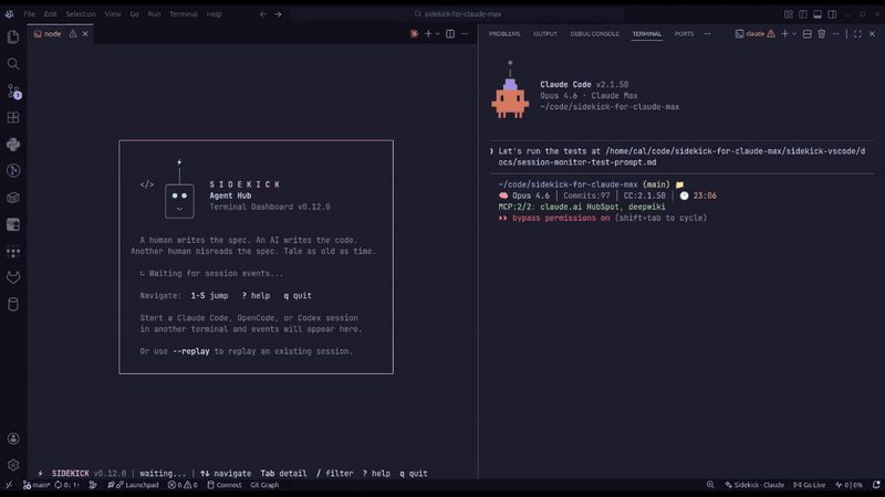 Sidekick CLI Dashboard